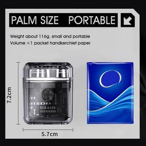 Mini Afeitadora Eléctrica Portátil de Viaje, Recortadora Facial Impermeable, Maquinilla de Afeitar Inteligente Recargable, Pequeña Máquina de Afeitar - Product Image 3