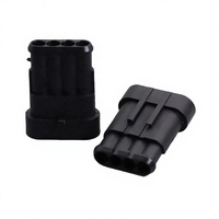 Conector Automotriz Hembra 282106-1 de 4 Pines, Conector de Cable a Cable, Carcasa Automotriz