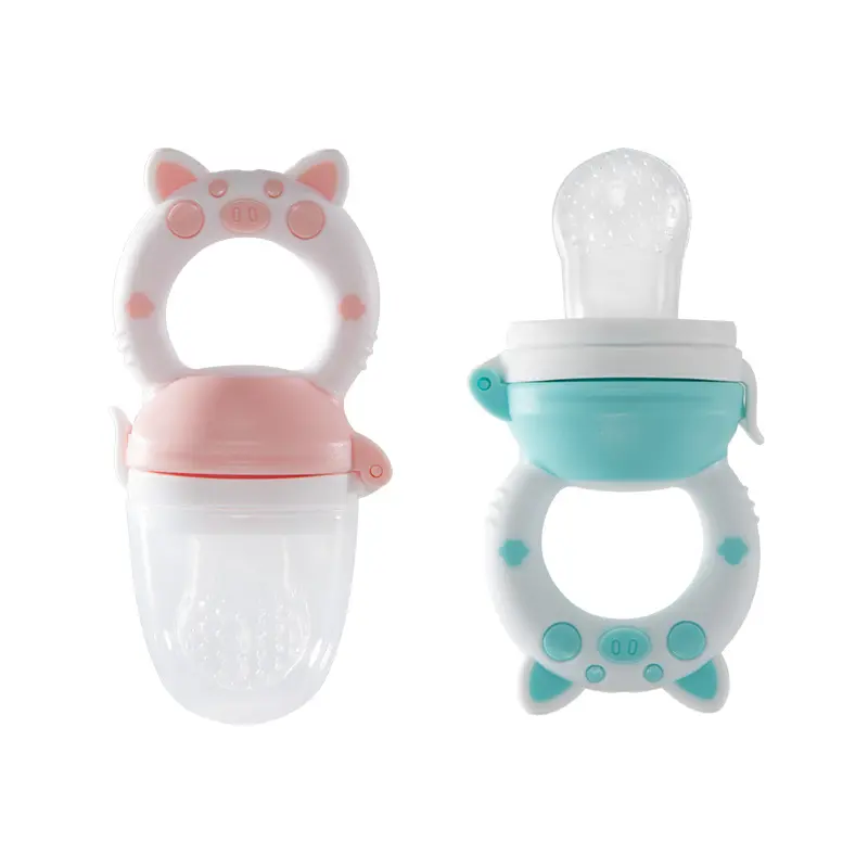 Best Selling Safe Silicone Fresh Vegetable Fruit Feeder Pacifier Baby Food Squeeze Feeder