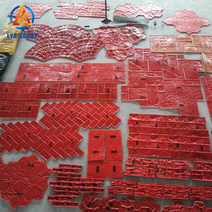 Cetakan stempel batu beton cetak karet bahan PP desain beragam berlekuk lanskap - Product Image 2