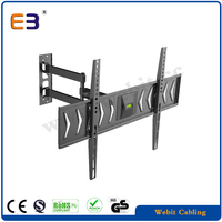 Soporte de Pared para TV de 26-55 Pulgadas, Brazo Oscilante con Movimiento Completo, Carga Máxima de 55 kg, Articulado, para LED LCD OLED, con Nivelación, CE/RoHS