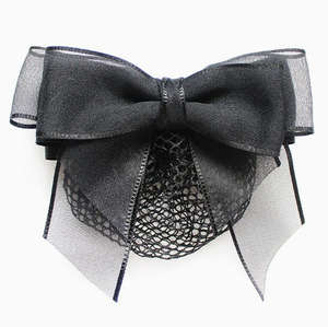 Bandeau professionnel élégant et simple pour femmes, idéal pour les hôtesse de l'air et les infirmières, avec poche en filet - Product Image 6