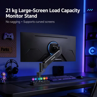 Support de moniteur grand écran à hauteur réglable par pression d'air, avec levage et suspension, charge 21 kg, en fer laminé à froid, 17-49 pouces - Vente Flash