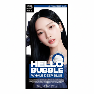 Nouvelle Teinture Capillaire Semi-Permanente Hello Bubble Bleu Profond Baleine 1 Unité en Promotion - Product Image 1