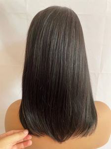 T ren Việt Nam tóc xương thẳng Bob Marley perruques courtes Bob với <span class=keywords><strong>bangs</strong></span> perruque tóc con người ren phía trước ngắn svolna Bob - Product Image 4