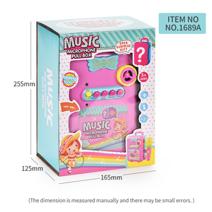 Altoparlante musicale multifunzionale in plastica per bambini che <span class=keywords><strong>canta</strong></span> microfono giocattolo Pull Box valigia giocattoli Set giochi di imitazione per bambini - Product Image 2