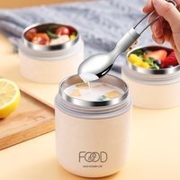 Bol isotherme pour céréales, soupe, porridge, boîte à lunch pour enfants en acier inoxydable avec sac