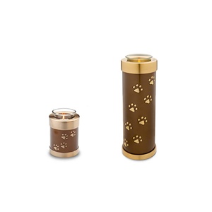 Nuevo 2025 vela de iluminación candelita urna de cremación patas modernas grabadas Venta caliente urna conmemorativa para decoración funeraria - Product Image 4