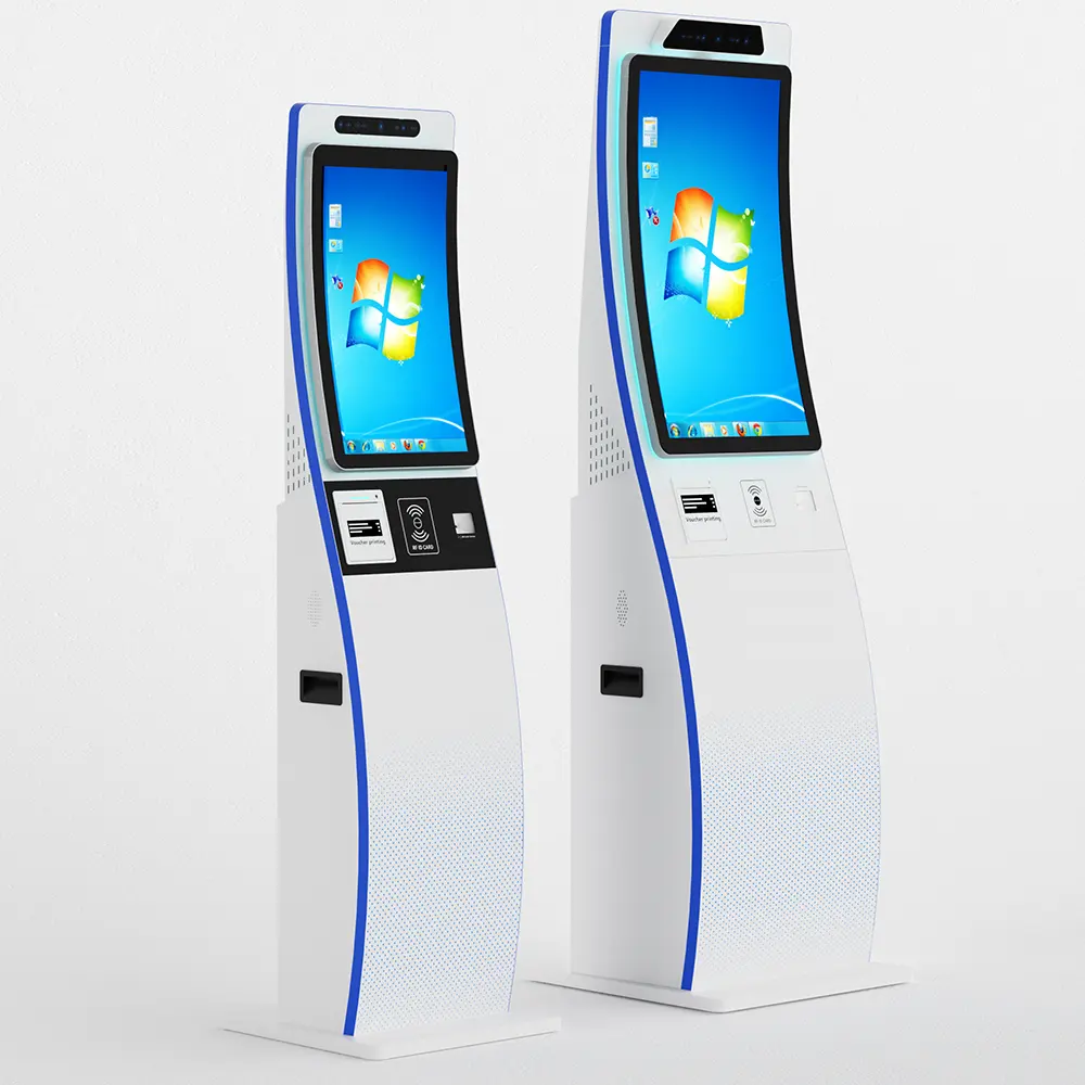 Usingwin 병원 호텔 정부를 위한 1 대의 기계에서 23.6 인치 디지털 방식으로 각자 서비스 지불 인쇄 windows 간이 건축물 전부