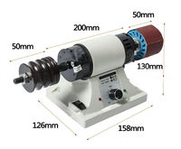 Mini polisseuse de bords de cuir tanné végétal à haute vitesse 110V/220V pour bureau