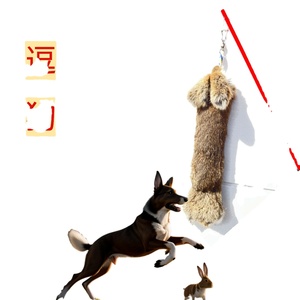 Premium vera pelliccia di coniglio cane da masticare giocattoli di lunga durata per la dentizione corda attrezzatura interattiva da allenamento - Product Image 5