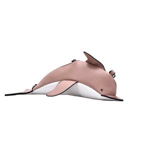 Sac à main en PU décontracté élégant pour femmes avec forme de dauphin mignon sac à main personnalisé drôle avec fermeture à glissière motif de bonbons sac Ita - Product Image 5