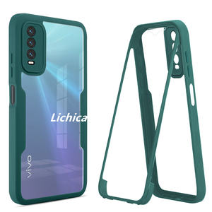 Lichicase Precision Hole Hard PC Soft TPU Frame Funda para teléfono móvil para <span class=keywords><strong>Vivo</strong></span> Y20 Color Frame Cover - Product Image 5