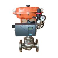Vanne automatique pneumatique pour gaz comprimé DN50 Pn40 personnalisable OEM, vanne de régulation de vapeur haute température