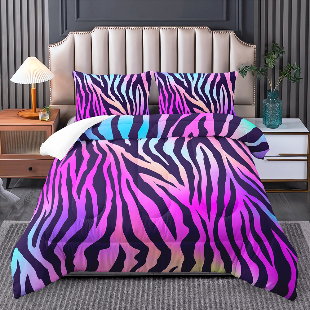 Feelyou Queen Size Tiger Print Sheet Set – Wild Animal Bedding For Kids & Teens With 16" Deep Pockets