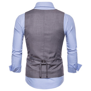 Automne et hiver nouveau <span class=keywords><strong>Double</strong></span> <span class=keywords><strong>boutonnage</strong></span> hommes <span class=keywords><strong>costume</strong></span> décontracté <span class=keywords><strong>gilet</strong></span> EBay vente en gros Y mode européenne Slim Fit <span class=keywords><strong>gilet</strong></span> - Product Image 6