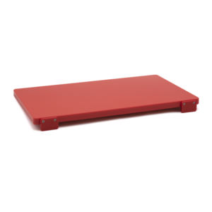 Tabla de Cortar de Polietileno Roja con Bloqueo, 50x30cm - Product Image 1