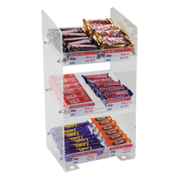 Présentoir en plexiglas acrylique personnalisé, en forme de cercle, pour bonbons à mâcher, étagère pour supermarché et magasin, possibilité de vente directe