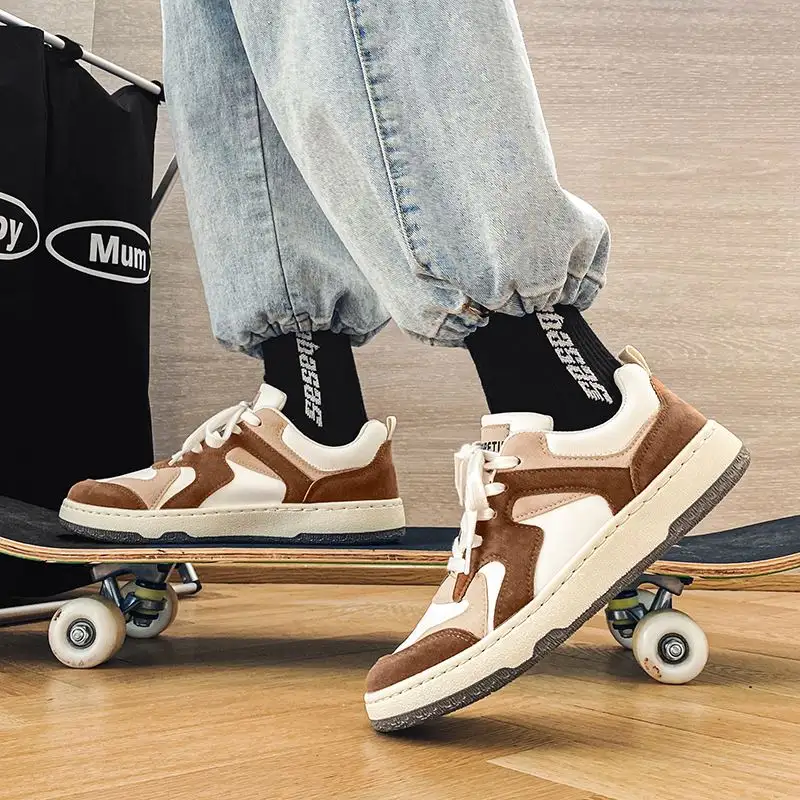 Op Maat Gemaakte Heren Skateboard Schoenen Productie Van Hoge Kwaliteit Op Maat Gemaakte Hi-Low Lederen Schoenen Sneakers Grote Maat Voor Mannen