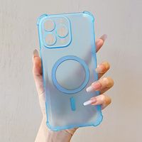 Accessoires pour téléphones portables en gros pour Tecno pour Infinix Hot Smart Étui transparent magnétique transparent de luxe