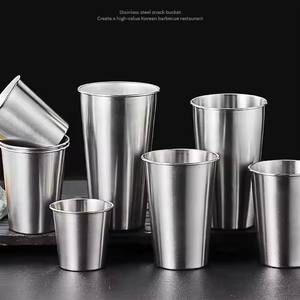 Tasses <span class=keywords><strong>de</strong></span> voyage isolées Série Bright Gobelet <span class=keywords><strong>de</strong></span> camping empilable à paroi unique en acier inoxydable - Product Image 1