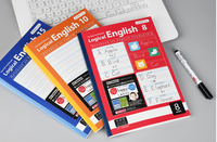 Cahier d'exercices anglais, carnet de notes personnalisé en chine, fil à 4 lignes, pour étudiants, faible prix