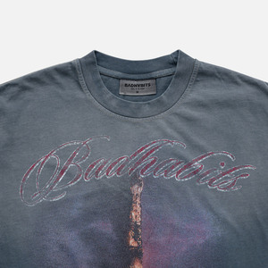 Camiseta The Tower Vintage Ombre Blue Boxy, de Algodón Suave, con Estampado Gráfico Artístico, Estilo Urbano, Unisex - Product Image 4