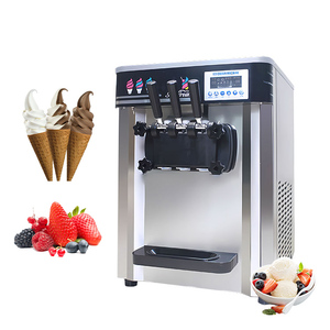 Chất lượng cao Mini Máy tính để bàn đầu duy nhất Máy làm kem nhỏ một hương vị Tabletop Máy làm kem mềm để bán - Product Image 1