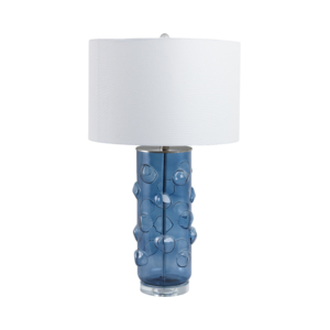 Lampada da Tavolo con Bolle di Vetro e Base Texturizzata per Camera da Letto, Soggiorno, Scrivania, Arredamento Glamour - Product Image 2