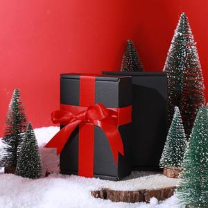 Boîte d'emballage rigide de luxe noire personnalisée - Boîte en carton ondulé haut de gamme avec logo imprimé pour cadeaux haut de gamme et promotion de marque - Product Image 4