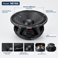 Subwoofer de scène extérieur haute puissance 18 pouces 3600W max, bobine vocale 115mm, enceinte Line Array NE18A