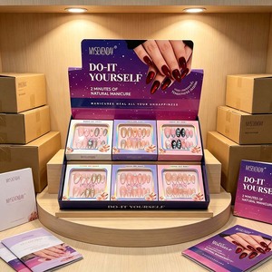 <span class=keywords><strong>Kit</strong></span> de faux ongles de luxe avec strass, 6 styles, faux ongles français en ABS, embouts réutilisables pour manucure DIY, 144 pièces - Product Image 1
