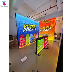 TianLang 10 'x 20' Feria Portátil Modular LED Pantalla de visualización de video Media Wall Trade Show Stand de exposición