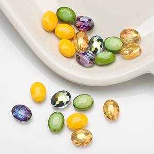 Zhubi 9X12MM perles <span class=keywords><strong>de</strong></span> verre à facettes Bull Eye mélanger les couleurs <span class=keywords><strong>de</strong></span> Jade perles ovales en cristal <span class=keywords><strong>de</strong></span> bonne qualité pour la fabrication <span class=keywords><strong>de</strong></span> bijoux bricolage artisanat - Product Image 3