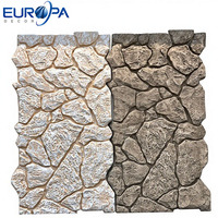 Panneau mural en pierre artificielle en polyuréthane imperméable, revêtement mural extérieur en PU