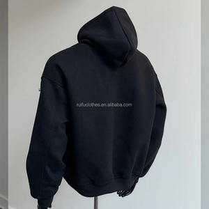 Custom Men's Luxury Rhinestone Embroidery Logo 350gsm Hoodies Print Hoodi Streetwear Cotton Oversized Printing Hoodie For Men - Product Image 2