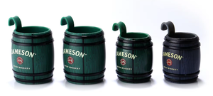 Verres à shot en plastique en forme <span class=keywords><strong>de</strong></span> baril <span class=keywords><strong>de</strong></span> whisky 50 ml incassables, style <span class=keywords><strong>taverne</strong></span> - Product Image 3