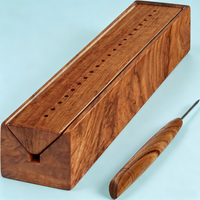 Cradle de reliure en bois avec awl, outil de perforation du papier en bois dur