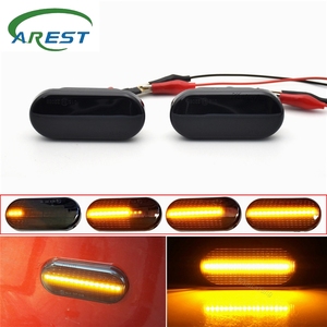 Luce di segnalazione di direzione a LED dinamica per VW Transporter <span class=keywords><strong>T5</strong></span> Polo Golf 3 4 <span class=keywords><strong>Passat</strong></span> B5 Sharan Lupo Bora Multivan - Product Image 2