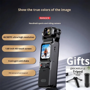 Caméra Corporelle Portable Haute Définition 4K Enregistreur Vidéo de Poche pour le Cyclisme Imagerie CMOS avec Type de Média MicroSD - Product Image 4