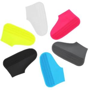 Couvre-chaussures en silicone imperméables pour le sport, résistants aux éclaboussures, accessoires de protection pour bottes de pluie en caoutchouc pour les jours de pluie en extérieur. - Product Image 4