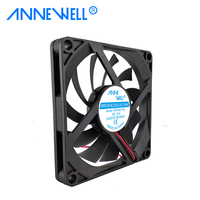 Pequeño WDF8010 12V DC Ventilador de refrigeración axial 80x80x10mm 24V Manga/Rodamiento de bolas Larga vida útil para humidificadores de computadoras Ventilador de uso industrial