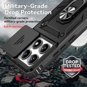 Canshiled เคสเกราะสำหรับ Xiaomi poco X6 redmi Note 13 4G 13 <span class=keywords><strong>Pro</strong></span> + Note12 12 <span class=keywords><strong>Pro</strong></span> 5G เคสป้องกันขาตั้งมีห่วง - Product Image 3