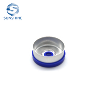 Bon marché 20mm aluminium bouchon de bouteille à rabat couvercle 32mm bouchon de déchirure pour flacons en verre d'injection