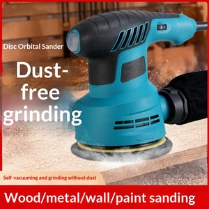 Lijadora Eléctrica de Grado Industrial de 300W, Lijadora y <span class=keywords><strong>Pulidora</strong></span> <span class=keywords><strong>para</strong></span> Trabajos en Madera, 5 Pulgadas, Velocidad Variable, <span class=keywords><strong>para</strong></span> Lijar y Pulir Paredes y Pinturas - Product Image 3