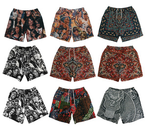 Chăn Trang Phục Dệt Hoa Đường May 5 Inch In Hình Anime Quần Dệt Theo Yêu Cầu Thời Trang Đường Phố Quần Short Nam Tấm Thảm - Product Image 4