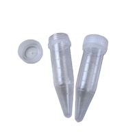 Microtube en PP à fond conique et bouchon à vis pour usage en laboratoire 15ml/50ml Transparent Tolérance de 1% Garantie de 3 ans