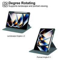 Nouvelle coque de protection antichoc pour tablette Tecno MegaPad 11 pouces avec fonction de veille/réveil automatique rotative et protection airbag