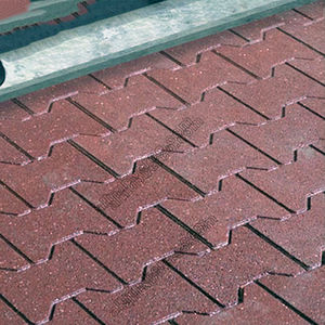 Vente chaude chinois bonne qualité couleurs sécurité emboîtement extérieur allée passerelle tuile en caoutchouc os de chien finisseur en caoutchouc - Product Image 5