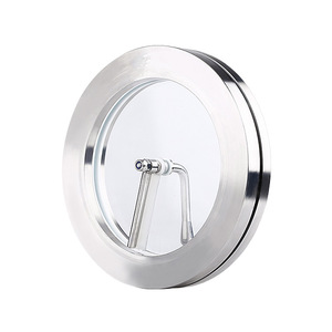 Kq Stainless Steel Pipe Sight Glass With Tempered Glass <b>Window</b> Clamp On Round For Instrument DN50 To DN300 - Product Image 3